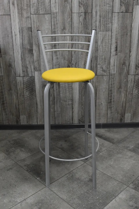 Барний стілець 35х107 см Жовтий/Сірий (28374102)