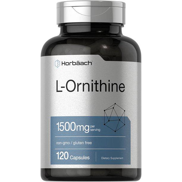 Орнитин L Piping Rock L-Ornithine 1500 mg per serving 120 Quick Release Capsules