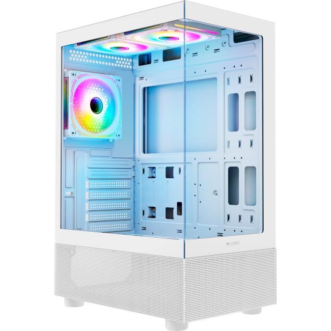 Корпус комп'ютерний LogicConcept AT-LOOK-ARGB-20-0000000-0 Midi-Tower no PSU Білий - фото 1