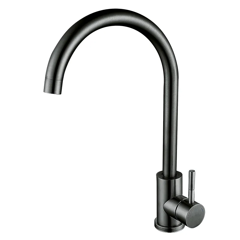 Змішувач для кухні з нержавіючої сталі Zerix LUX-011 Graphite (ZX4869)