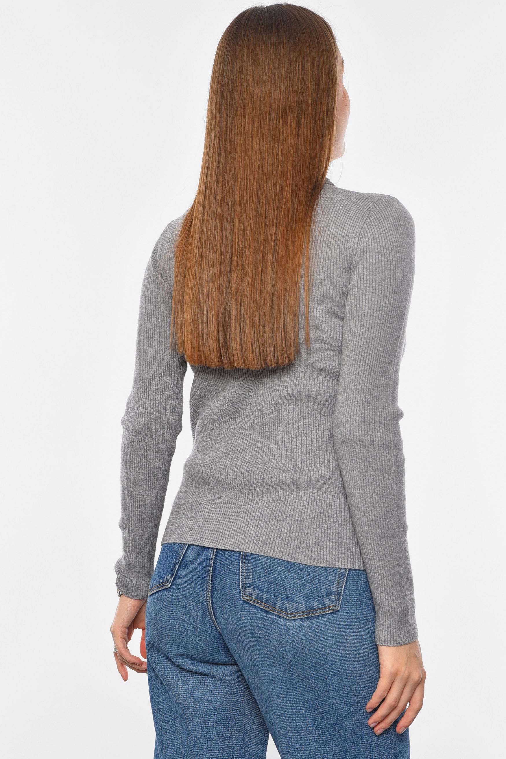 Гольф жіночий однотонний S-M Сірий (191260) - фото 3 Гольф жіночий однотонний S-M Сірий (191260) - фото 3