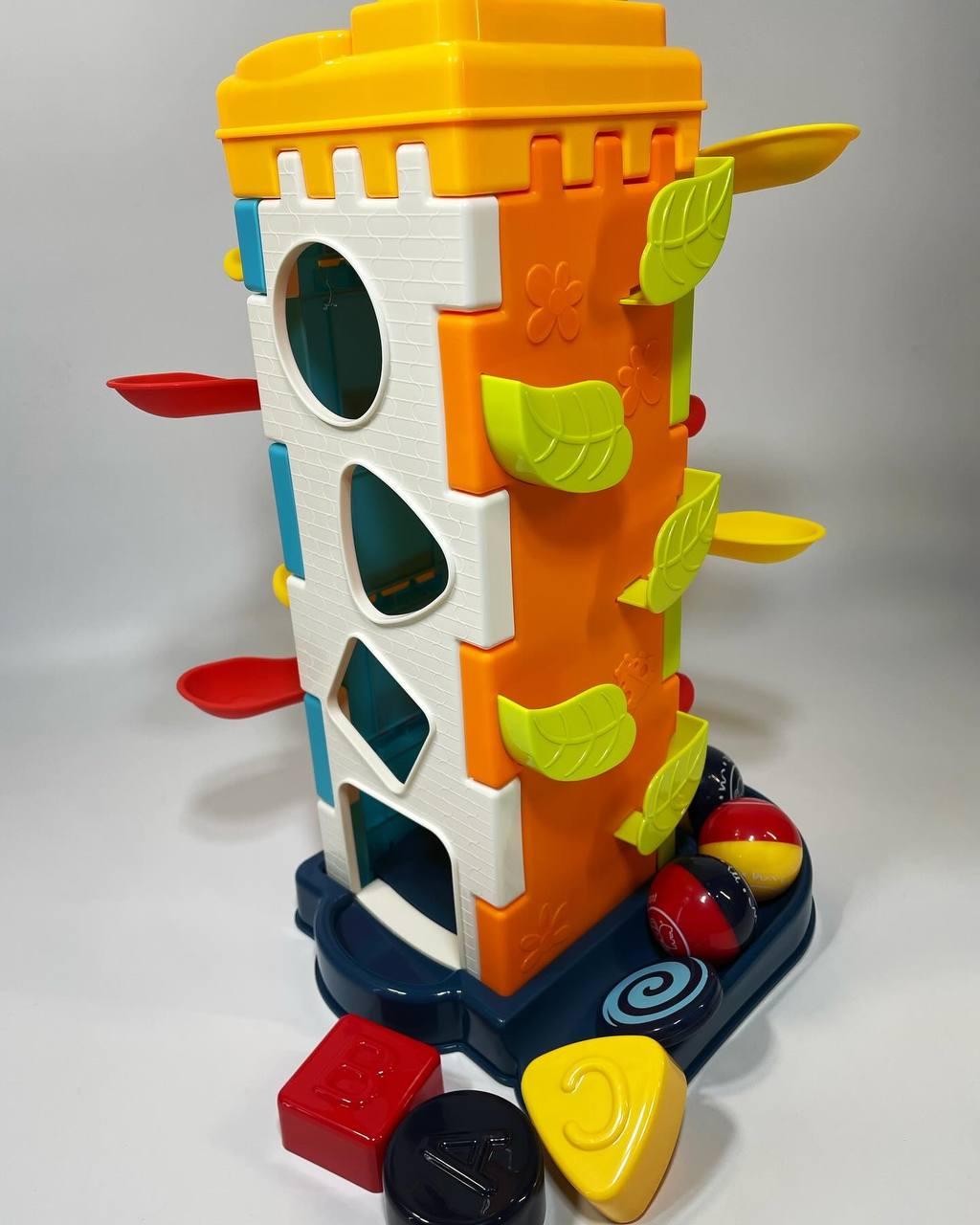 Пирамида TK Group пианино 5 режимов/2 спуска/геометрический сортер/3 шарика/с бусинками - фото 3 Пирамида TK Group пианино 5 режимов/2 спуска/геометрический сортер/3 шарика/с бусинками - фото 3