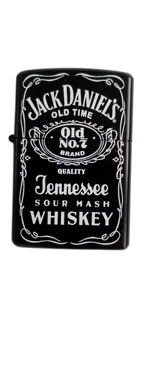 Зажигалка бензиновая карманная Whiskey Jack Daniels HL-465 Черный (4221)