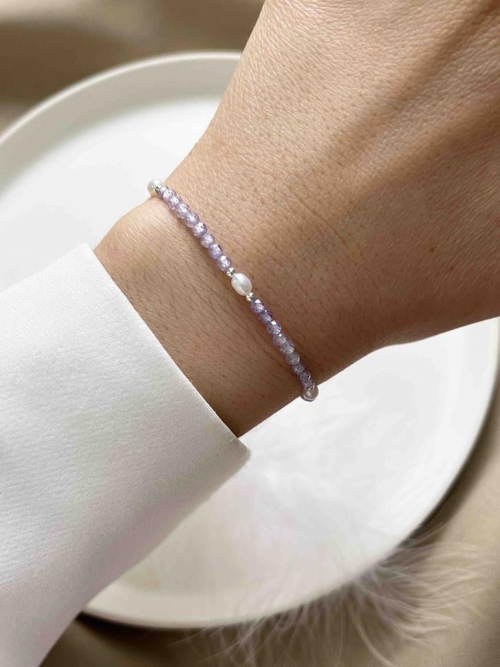 Браслет із циркону Фіолетовий (5082)