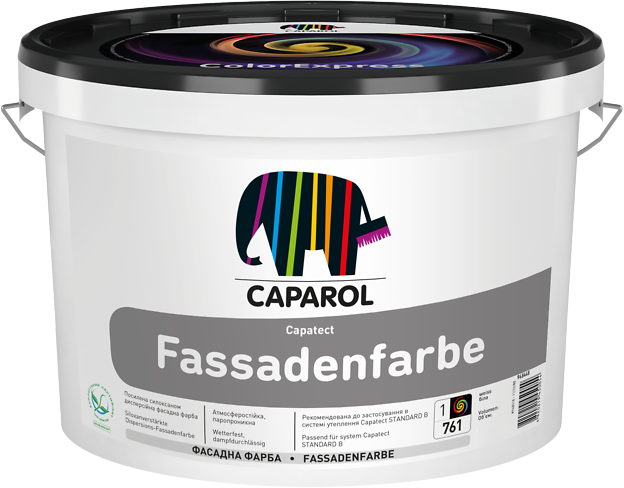 Фарба фасадна акрилова матова Caparol Capatect Fassadenfarbe база 1 10 л (2441432774)