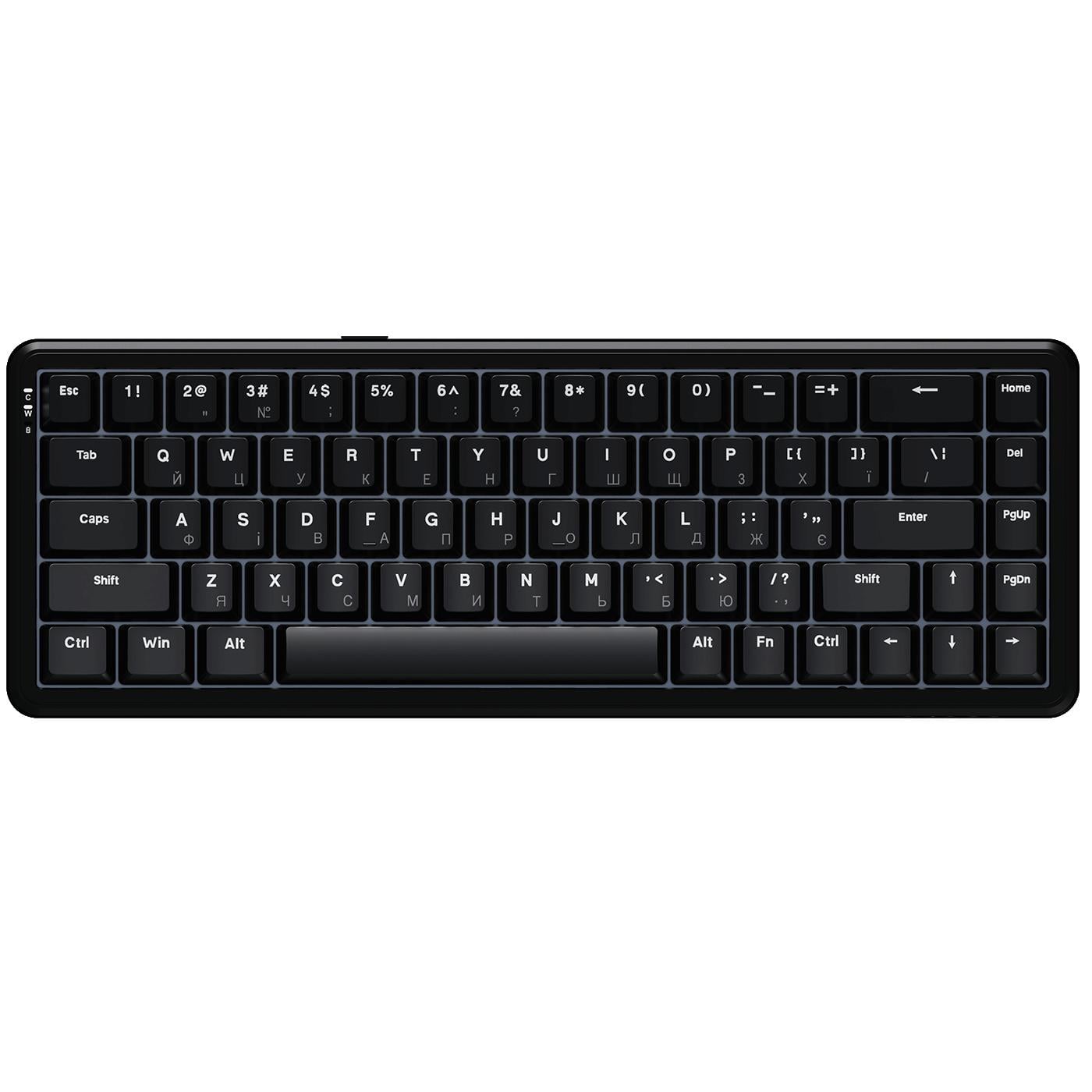 Клавіатура механічна ігрова Ajazz AK680 Max 68 клавіш USB-C Magnetic Switch Black (AK680-WM-B-A)