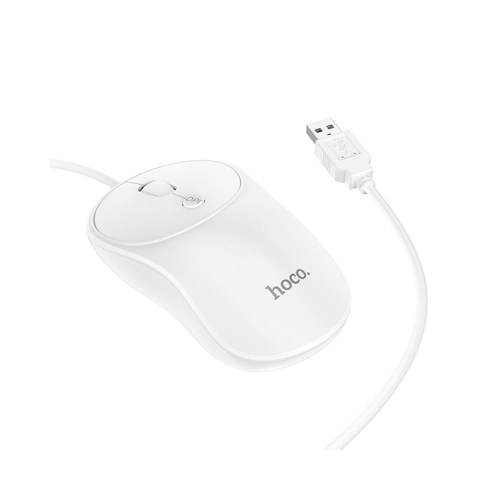 Мышь Hoco GM13 Esteem Business Wired Mouse White