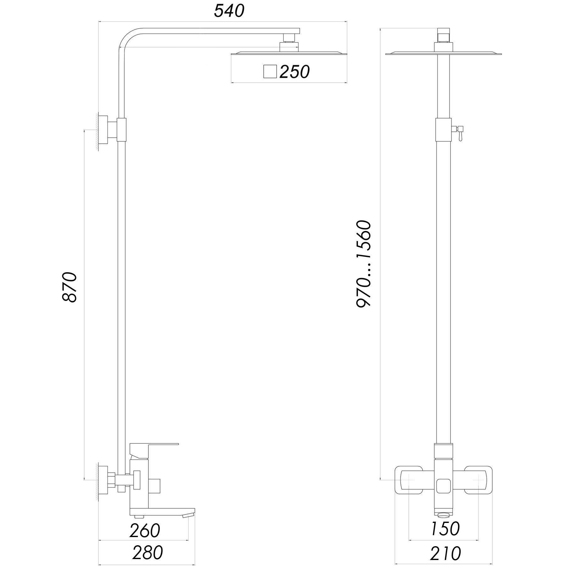 Душова система Globus Lux SICILIA PLUS-SBQ-SH-02-304 - фото 6