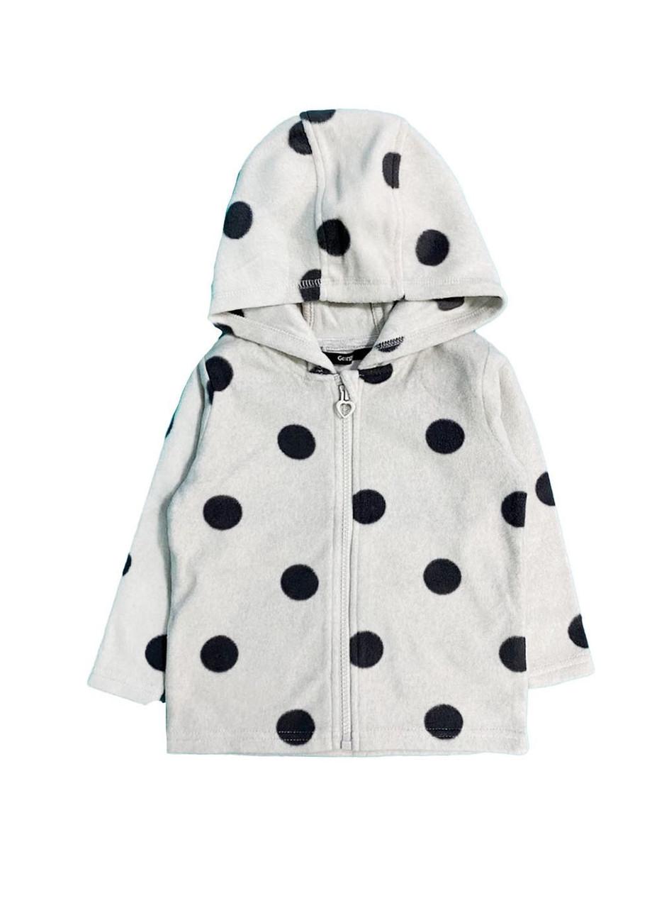 Кофта детская George на замок в горошек 9-12 мес. 74 см Серый (2081861291)