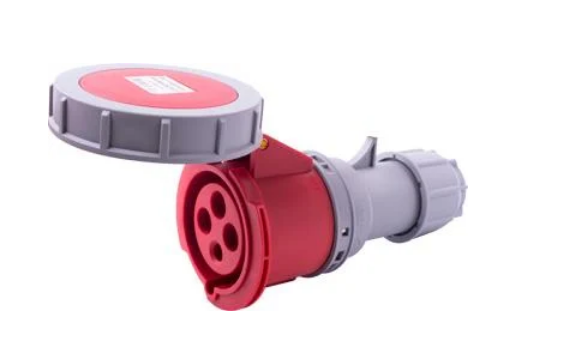 Силова розетка E.NEXT e.socket.224.32.67 3P+PE 32А 400 В переносна IP67 Червоний (i082017)