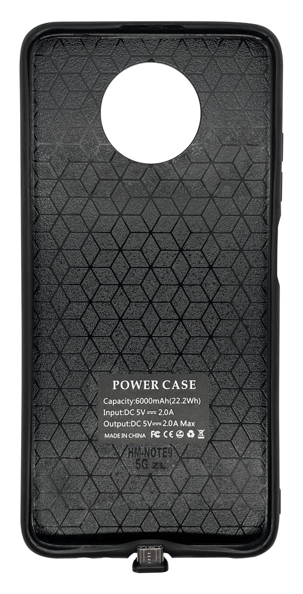 Чохол-акумулятор XON PowerCase для Xiaomi Redmi Note 9 6800 mAh Black - фото 2