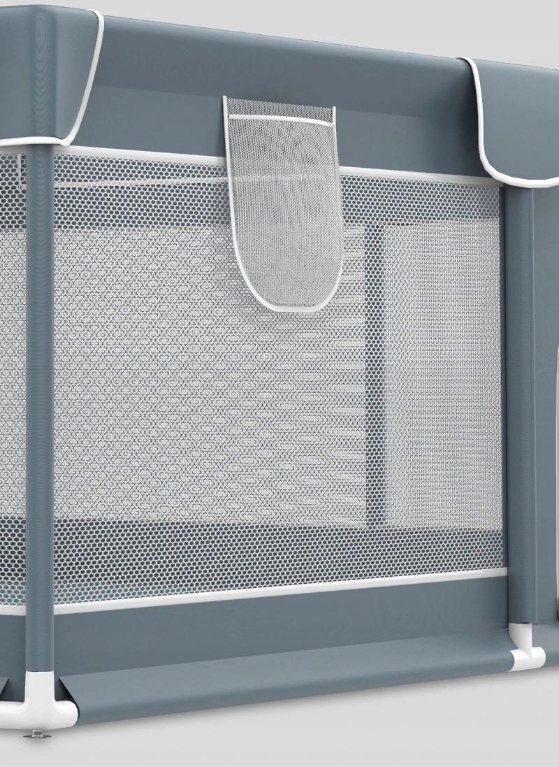 Манеж детский Bergens с сумкой и шариками 10 шт. 180х150 см Серый (28614094) - фото 4