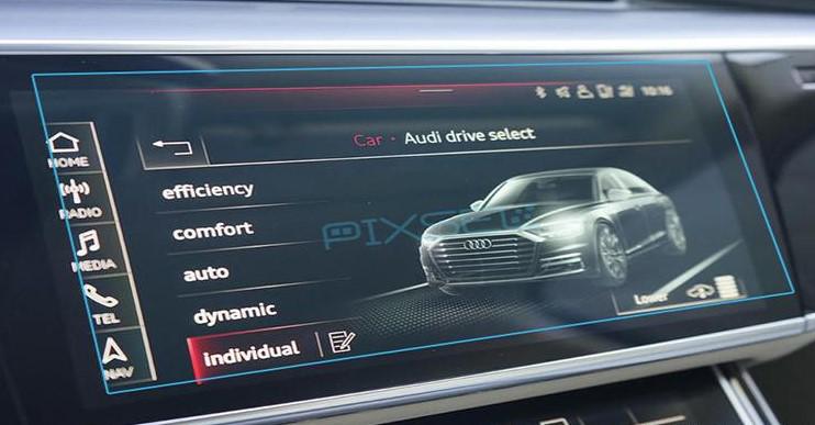 Стекло защитное Pixsel гибридный глянец на монитор Audi A8/S8 12,1“ 2023
