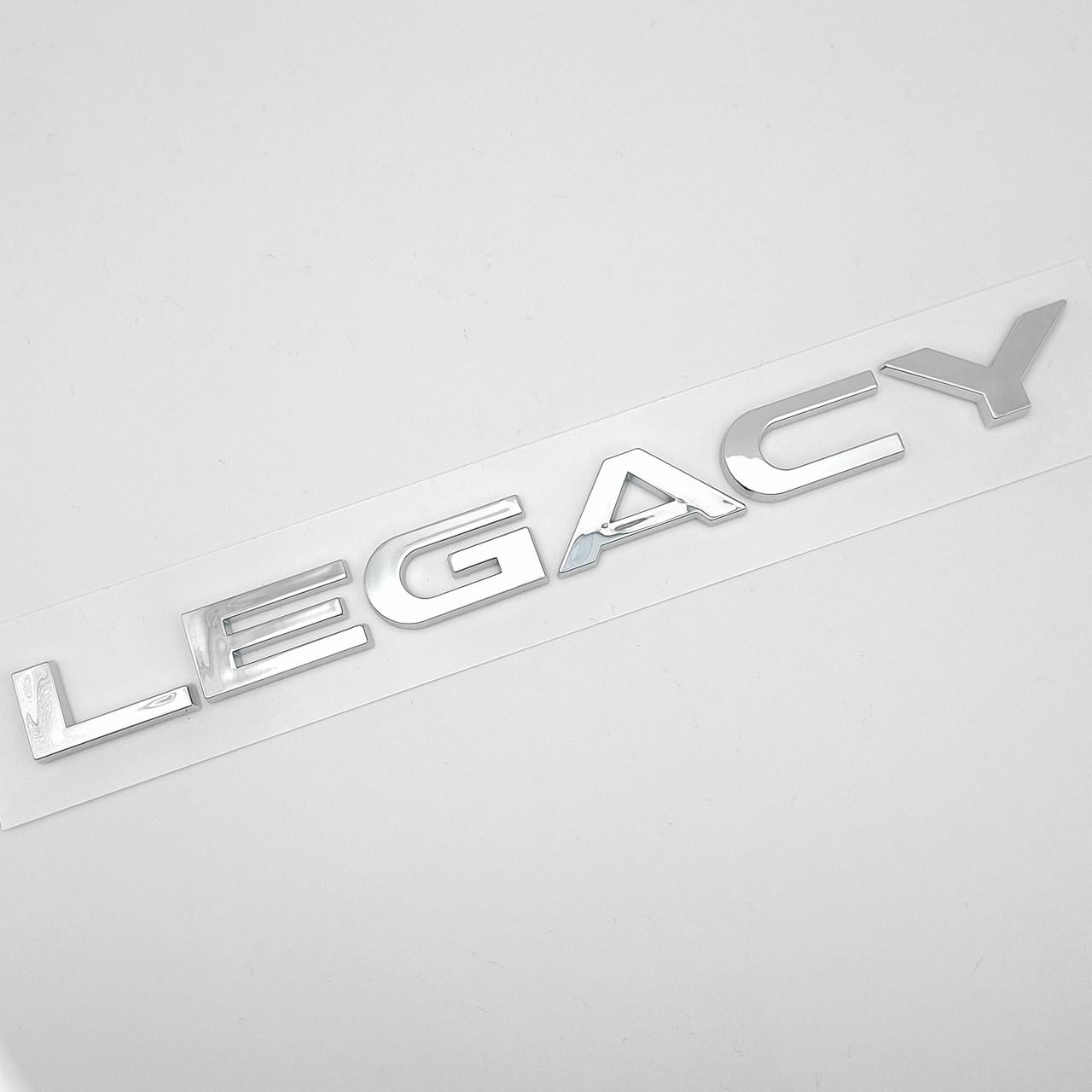 Эмблема надпись Legacy Subaru ABS 18х2 см Хром глянцевый (2847715235)