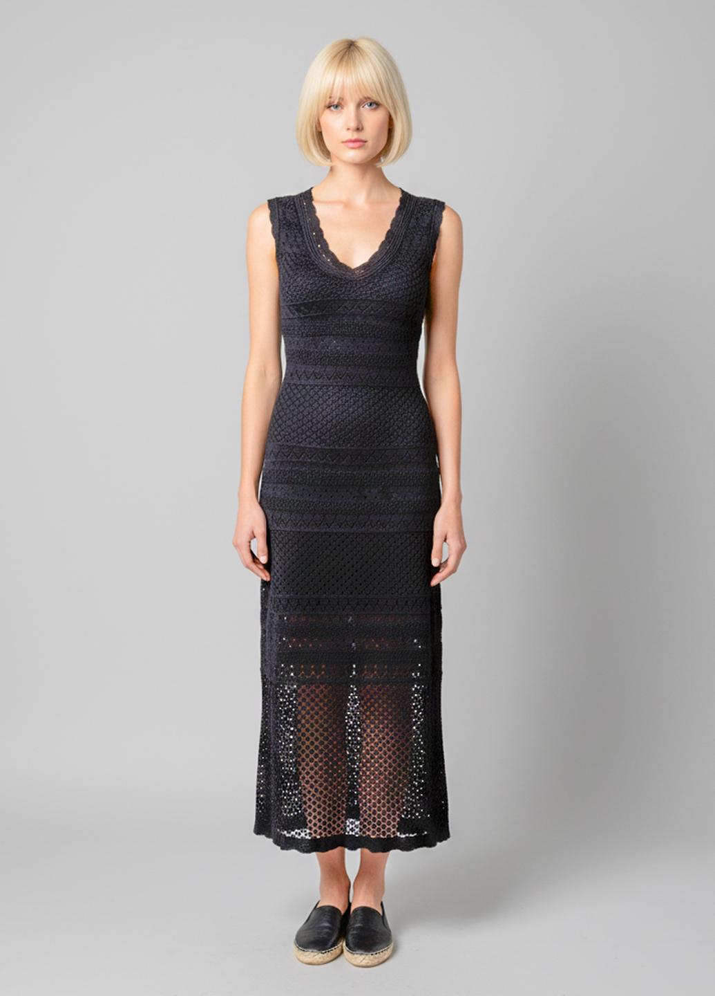 Платье ажурное летнее трикотажное M (HJ-18) - фото 3 Платье ажурное летнее трикотажное M (HJ-18) - фото 3