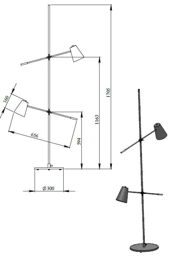 Торшер Pikart Lights 27051 Alfie - фото 4 Торшер Pikart Lights 27051 Alfie - фото 4