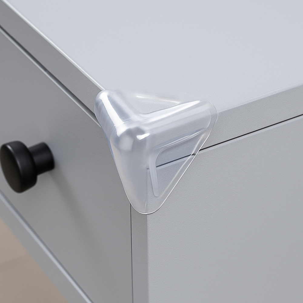 Дитячий захист на кути меблів ПВХ 4 шт. Прозорий (03-R94786)