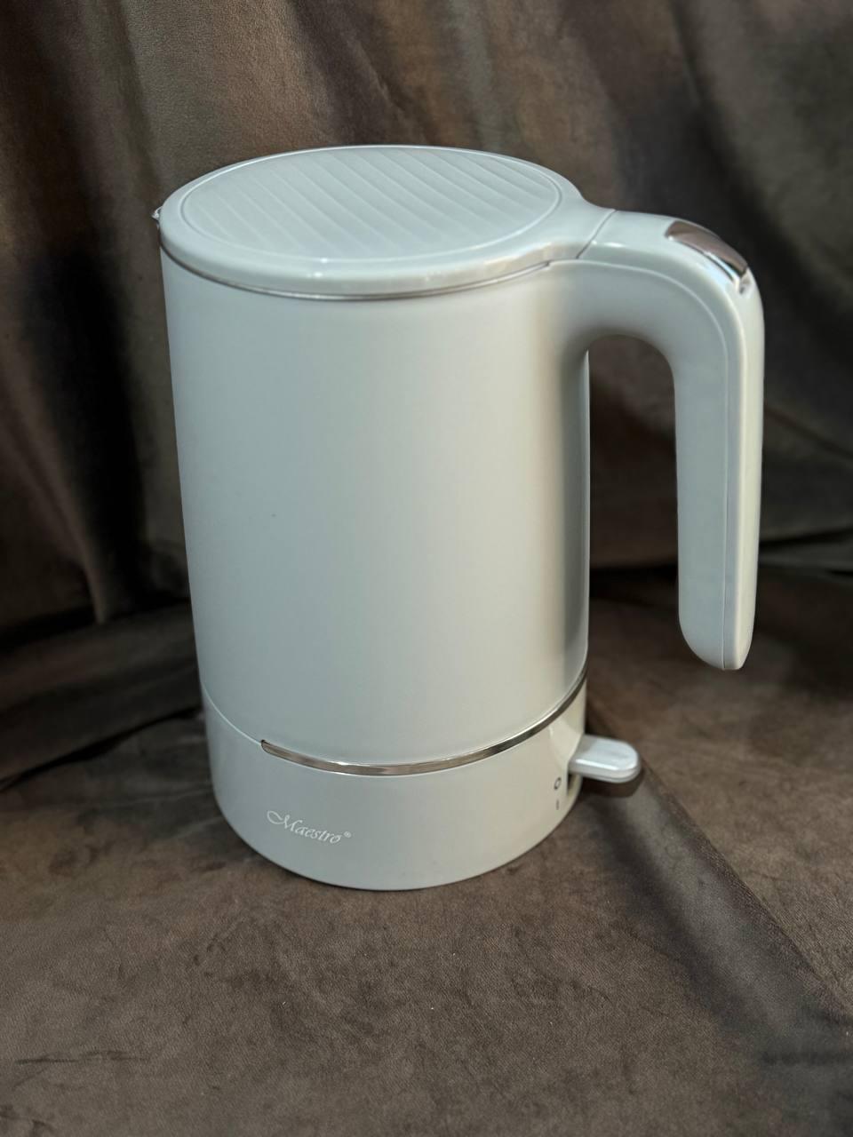 Електрочайник Maestro MR-037-GREY з подвійними стінками 1,7 л 1800 Вт Сірий (MR-037-GREY) Електрочайник Maestro MR-037-GREY з подвійними стінками 1,7 л 1800 Вт Сірий (MR-037-GREY)