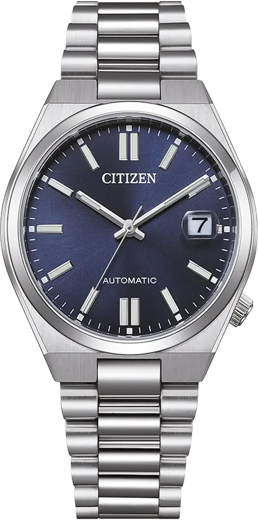 Наручные часы мужские Citizen NJ0200-50M Tsuyosa Collection с сапфировым стеклом/стальным корпусом и синим циферблатом