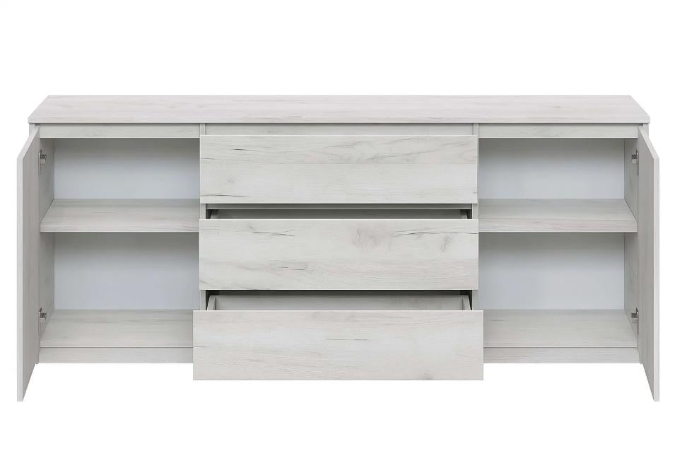 Комод Мастер Форм Брайт 1800х376х730 мм Дуб крафт белый (33125) - фото 2 Комод Мастер Форм Брайт 1800х376х730 мм Дуб крафт белый (33125) - фото 2