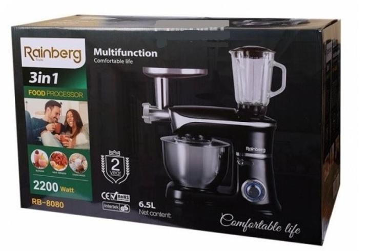 Кухонний комбайн Rainberg RB-8080 (sa3404) - фото 4 Кухонний комбайн Rainberg RB-8080 (sa3404) - фото 4