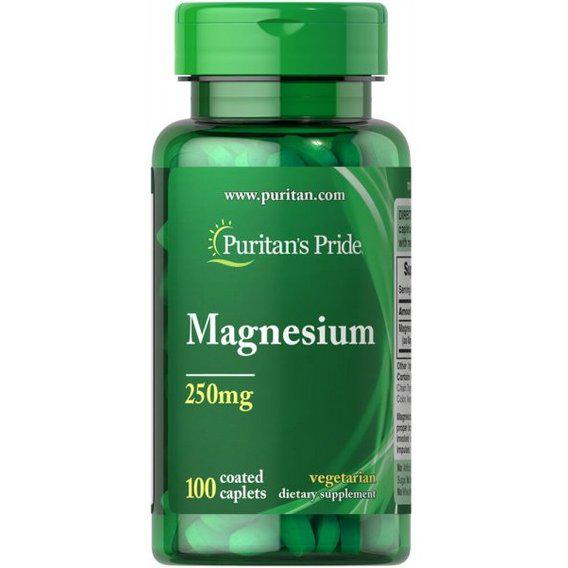 Микроэлемент Магний Puritan's Pride Magnesium 250 mg 100 Caplets (PTP-15830)