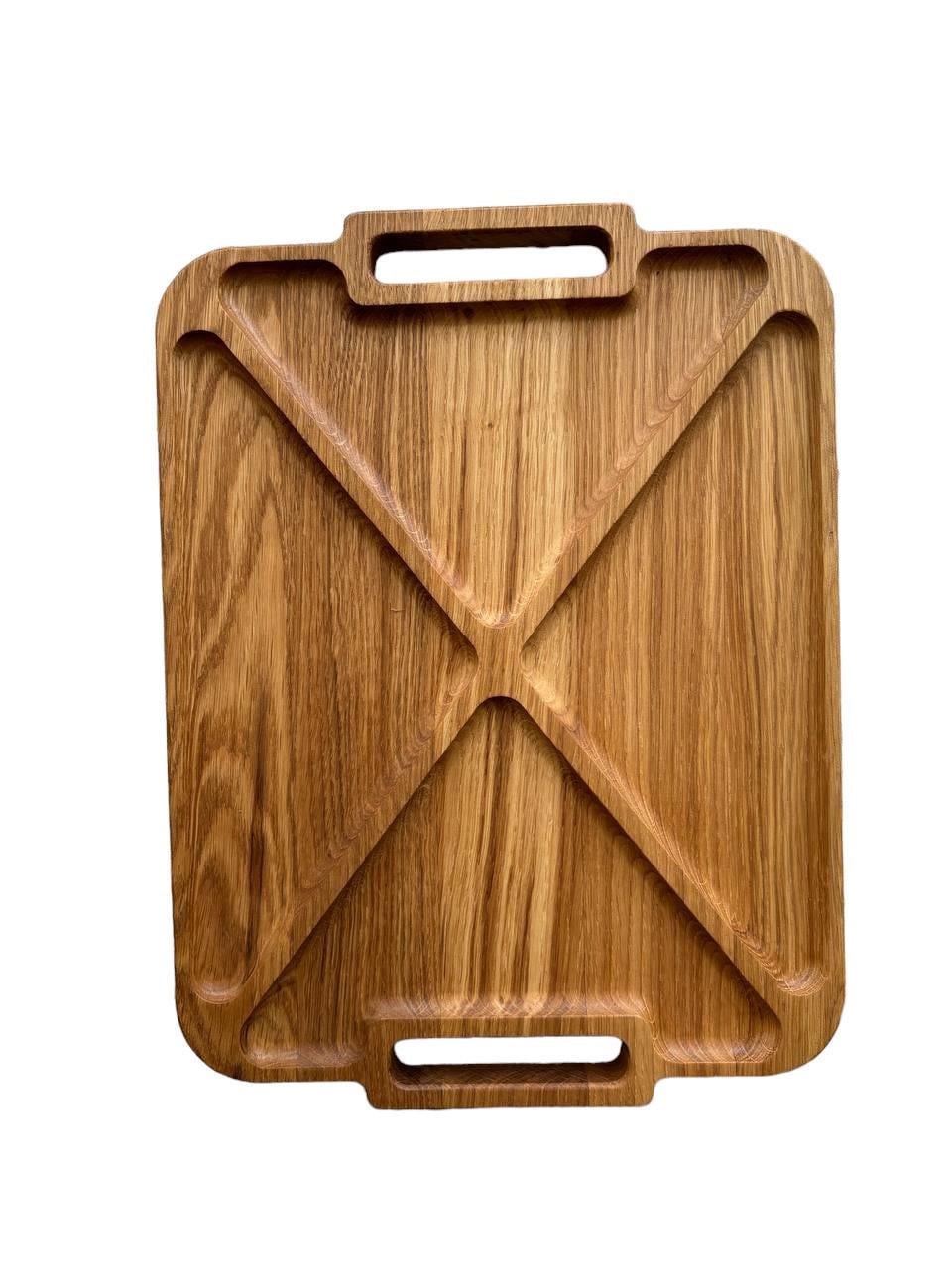 Менажница дубовая 4 секции 30x40 см (2269174758)