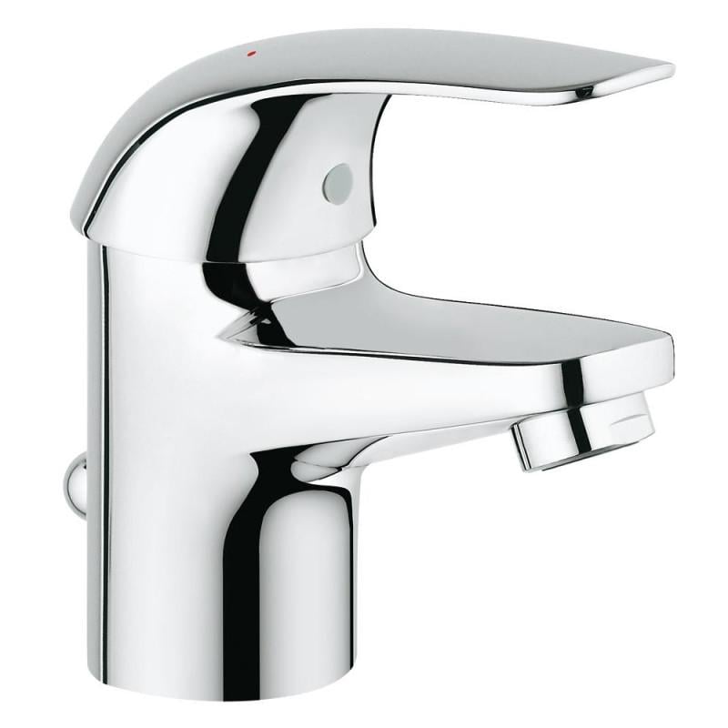 Смеситель для раковины GROHE EUROECO 23262000 с донным клапаном Хром (46187)