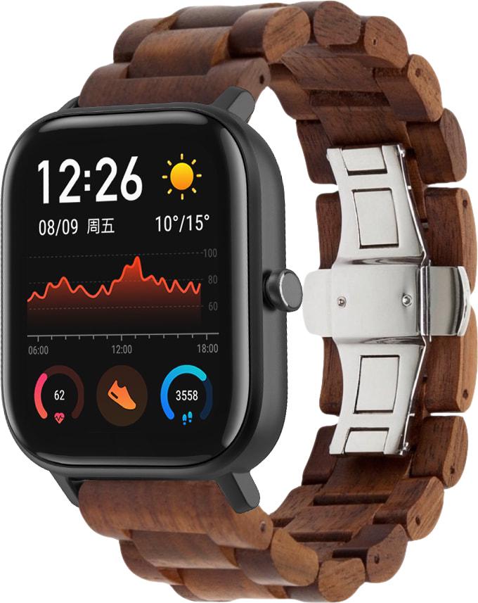 Ремешок деревянный WoodLock для Amazfit GTS Brown (28286-30)