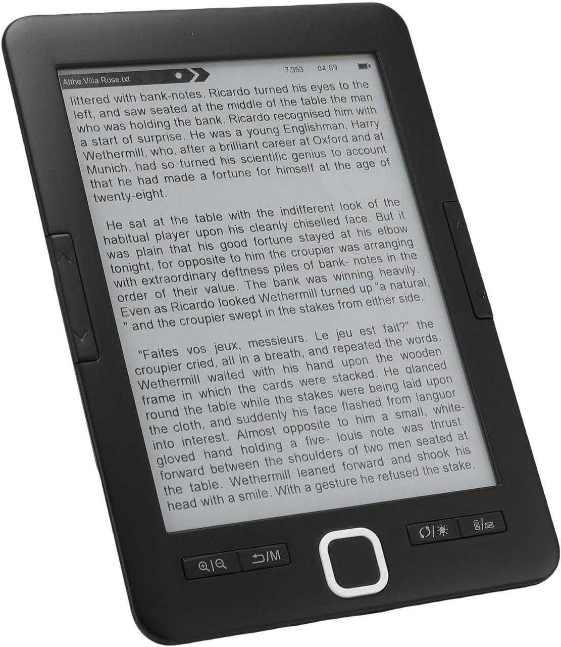 Електронна книга GOSHIDA E-book 6" E-Ink 8GB з розширенням до 32GB 1024x758 з підтримкою аудіокниг Чорний (3071010989)