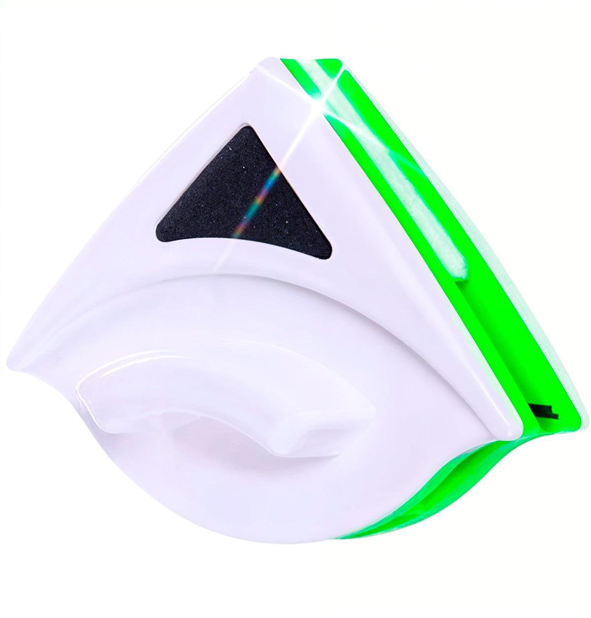 Щітка для миття вікон магнітна BRS з фіксуючим шнуром для однокамерних склопакетів Green/White (516719274)