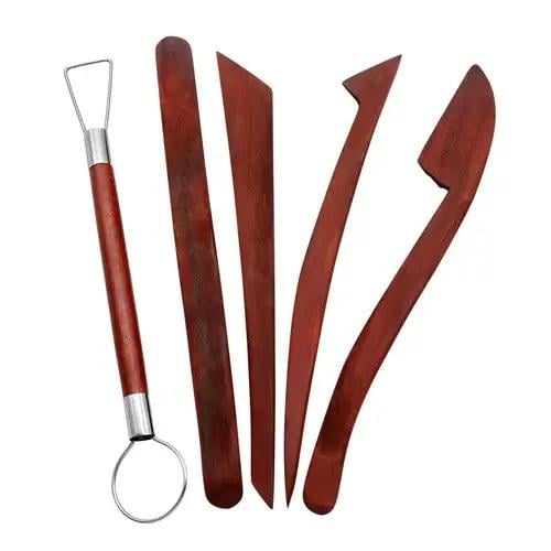 Набор инструментов для полимерной глины деревянный 20 см 5 стеков (27676328)