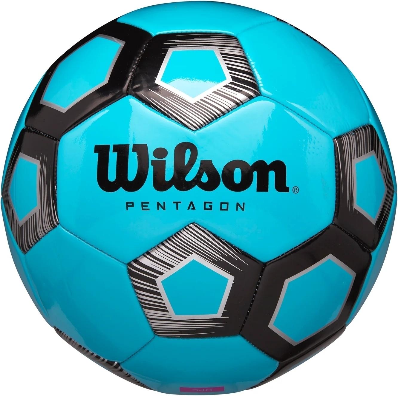 Футбольный мяч Wilson PENTAGON р. 5 Голубой-черный (WTE8542XB05)