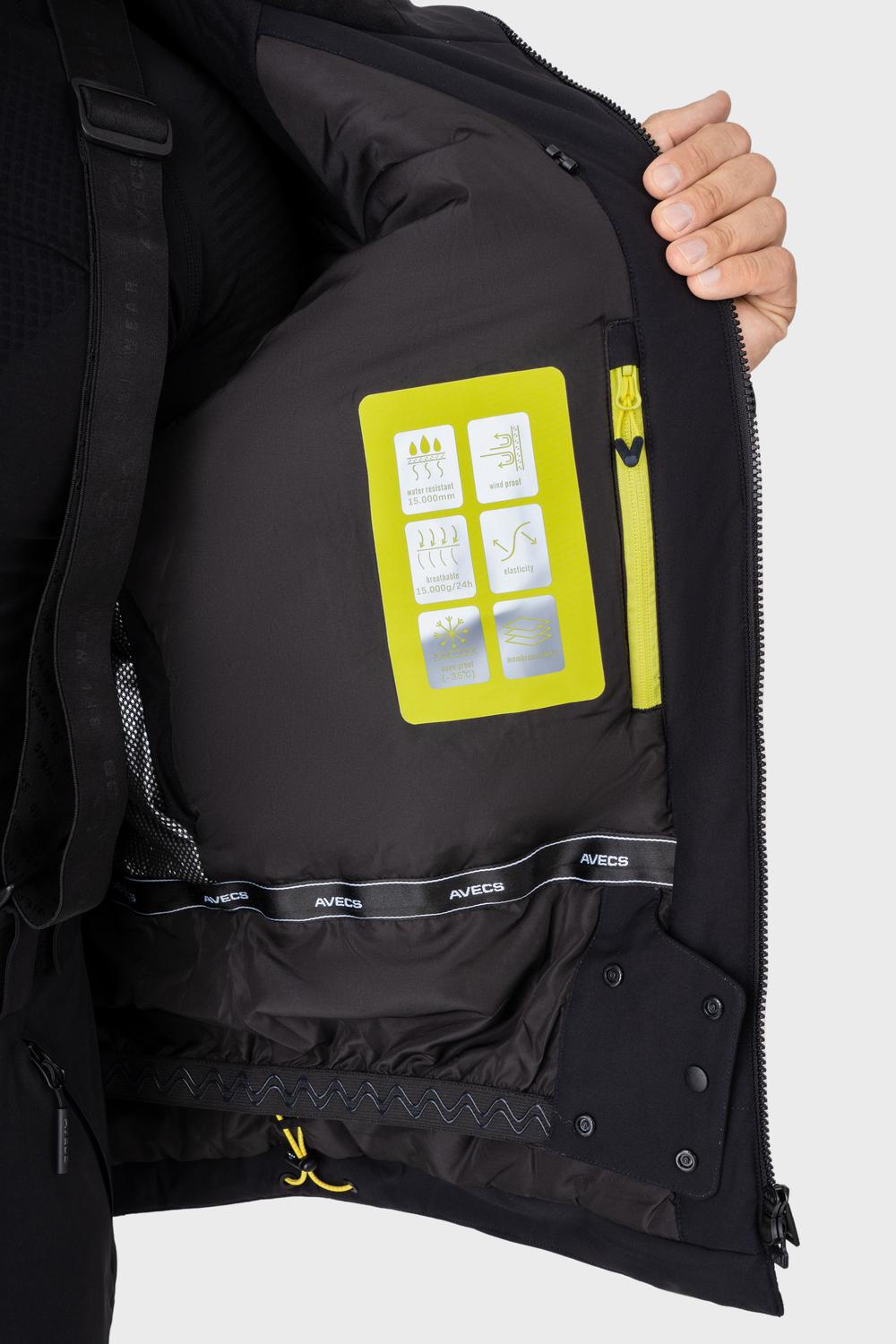 Куртка горнолыжная Avecs 70525/17 M Темно-серый - фото 8 Куртка горнолыжная Avecs 70525/17 M Темно-серый - фото 8