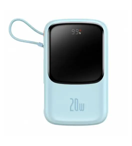Портативна батарея Baseus Qpow Digital Display 10000 mAh 15 W iP Edition 2022 Edition PPQD050103 Blue (1972690383)