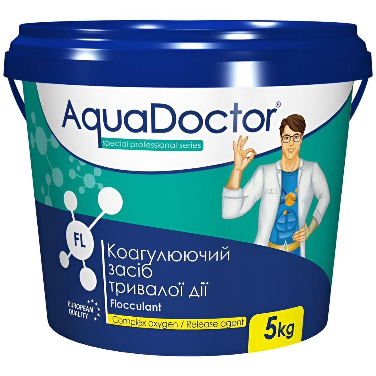 Средство коагулированное в гранулах AquaDoctor FL A01555 5 кг средство для прозрачности воды (33803592)