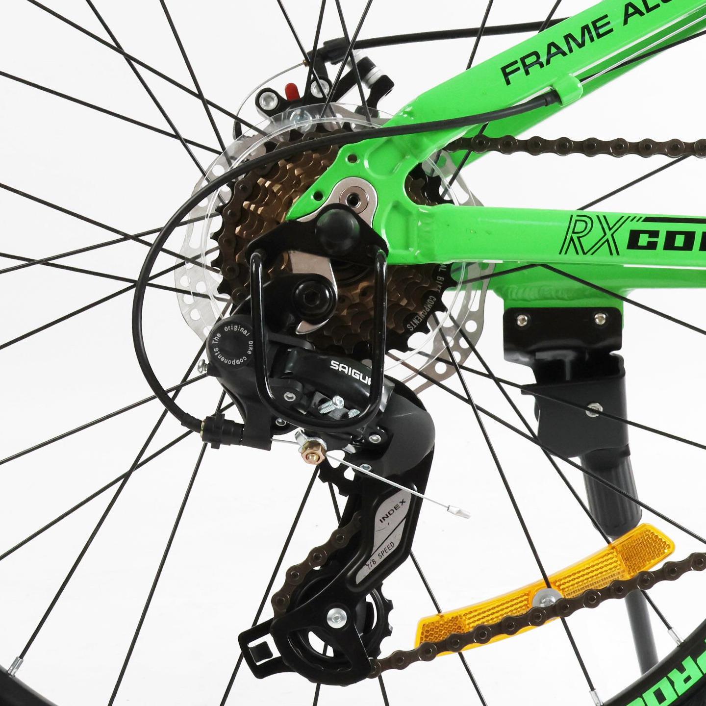 Велосипед гірський підлітковий алюмінієвий Corso Project 24" рама 11" Зелений - фото 6 Велосипед гірський підлітковий алюмінієвий Corso Project 24" рама 11" Зелений - фото 6