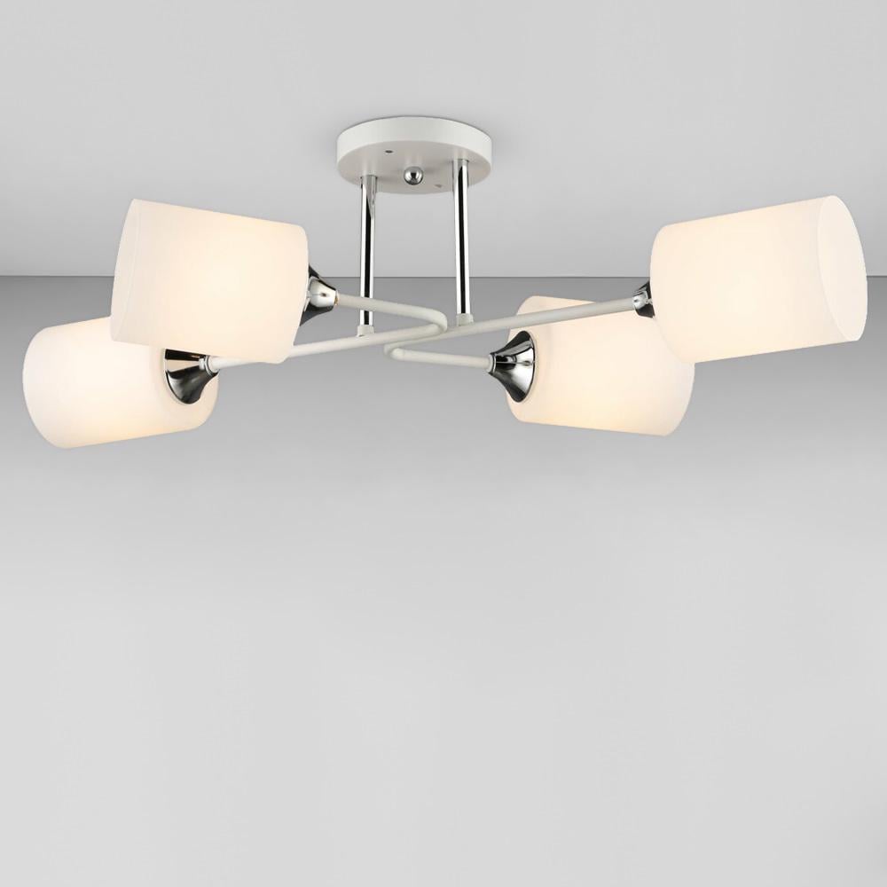 Люстра стельова Lighthouse SRS-20119/4 WT+CR Білий/Хром/Білий (113314) - фото 1 Люстра стельова Lighthouse SRS-20119/4 WT+CR Білий/Хром/Білий (113314) - фото 1