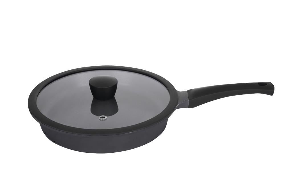 Сковорода із кришкою Ringel Zitrone 28 см Black (RG-2108-28 BL-R)