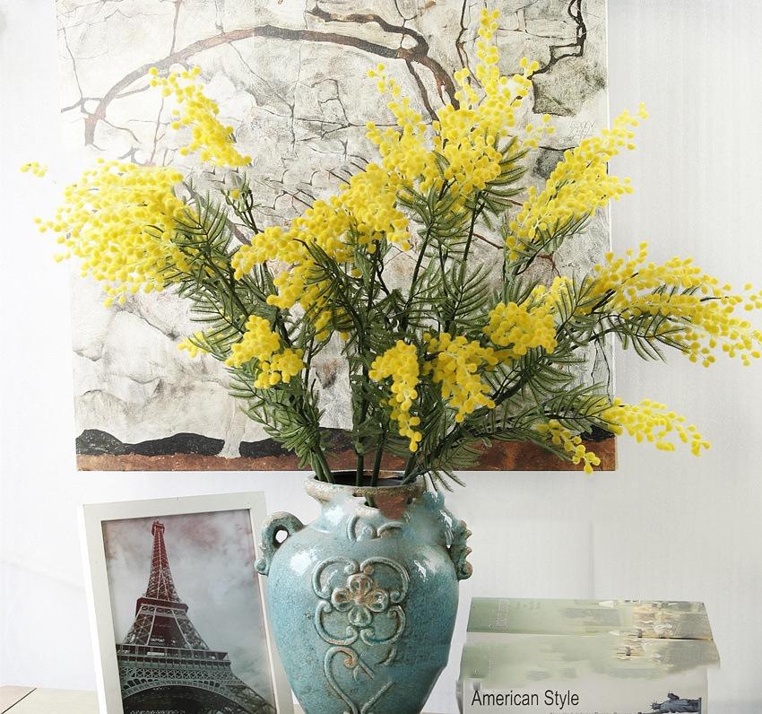 Мимоза ветка искусственная Indigo 86 см (9191А) - фото 7 Мимоза ветка искусственная Indigo 86 см (9191А) - фото 7