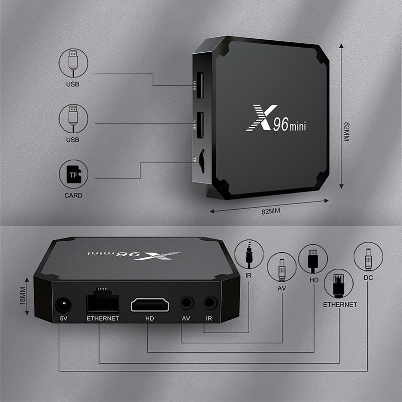 Смарт-приставка X96 mini 2023 S905 W2 2/16 Гб Android 11 (601-1) - фото 5