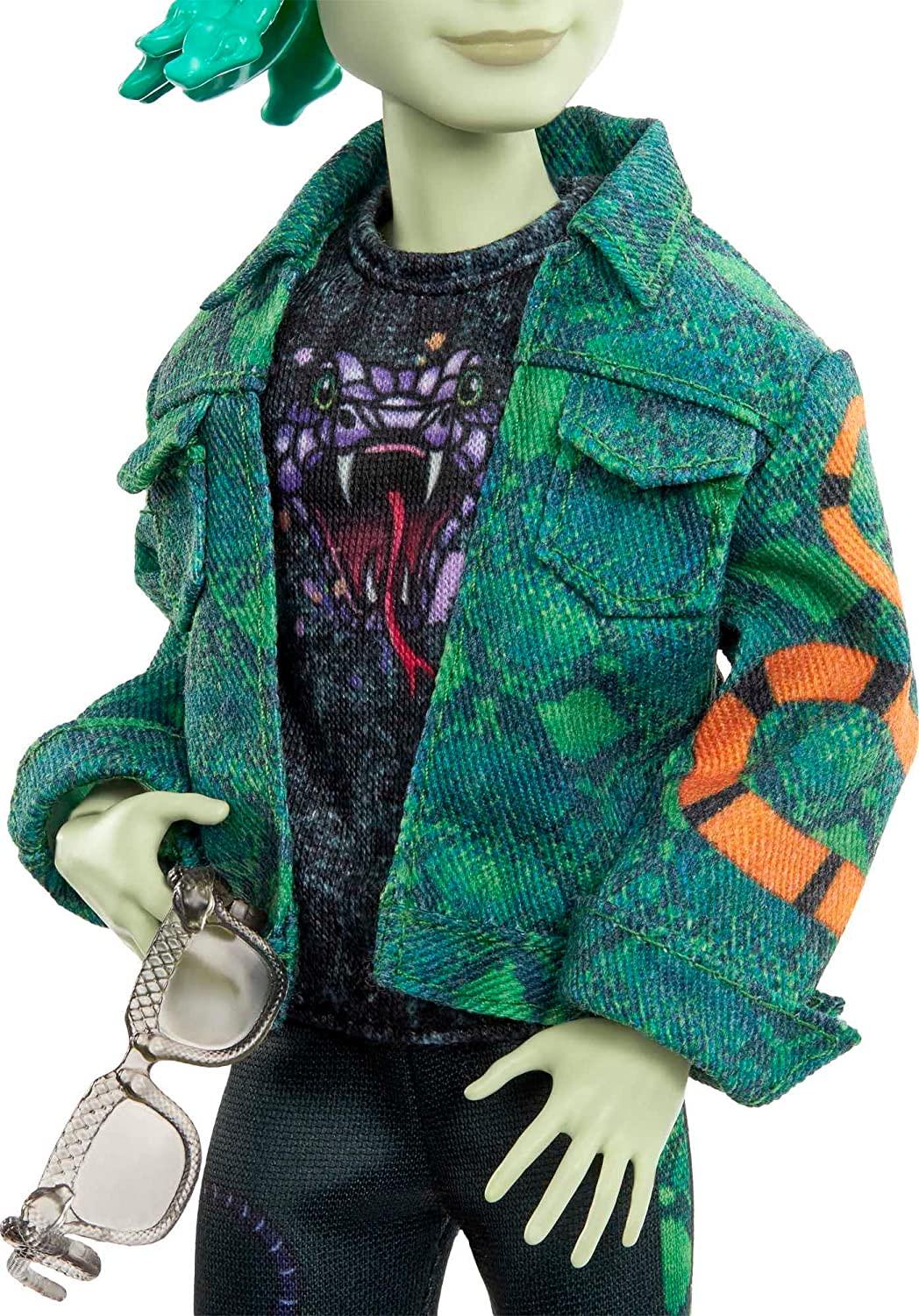 Кукла Monster High Deuce Gorgon Posable Fashion Doll 2022 - фото 4