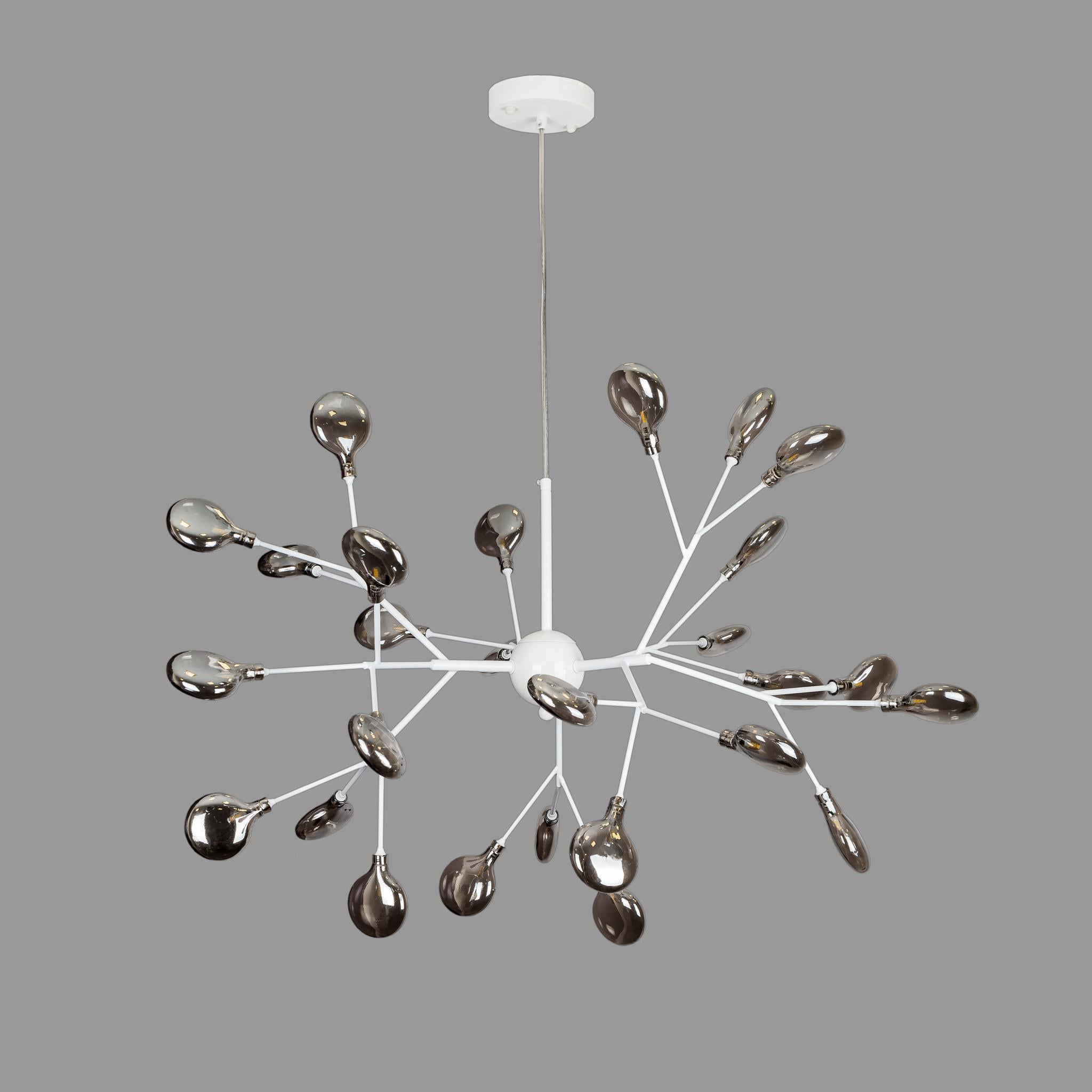 Люстра Branch с черными плафонами на 27 лампочек Белый