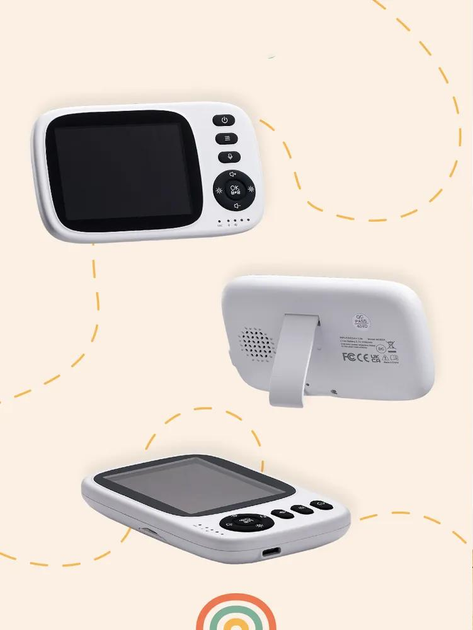 Видеоняня с дисплеем 3,2" камера/ночное видение/двухсторонний звук/датчик температуры/аккумулятор (540942604) - фото 12