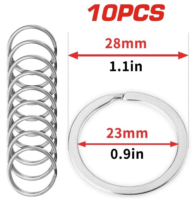 Кільце для ключів Ø 28 мм 10 шт. (SP-77028) - фото 2