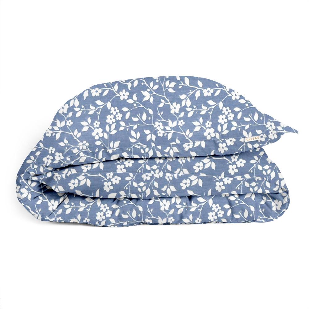 Пододеяльник детский Cosas Flowers White Blue 110х140 см (4822052080788)