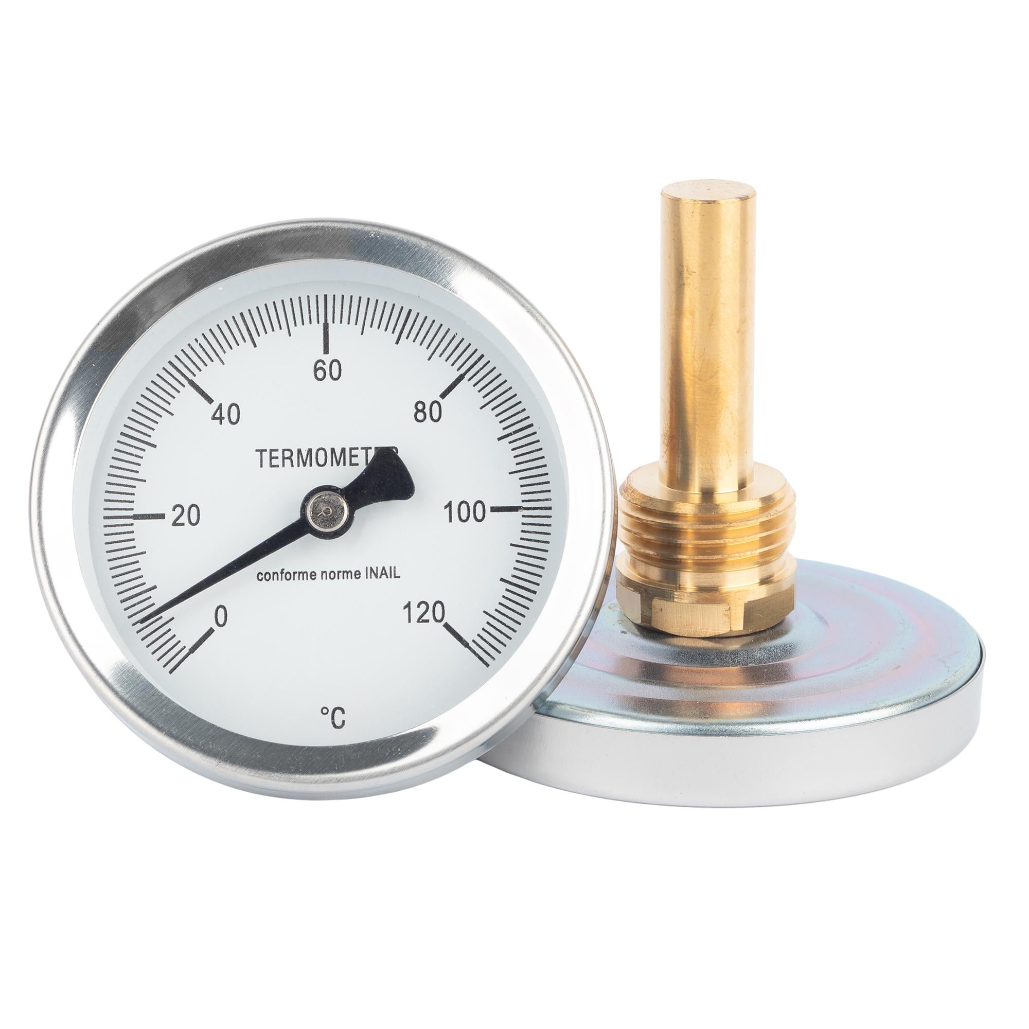 Термометр биметаллический SD17450 0-120 °C Ø 63 мм гильза 50 мм