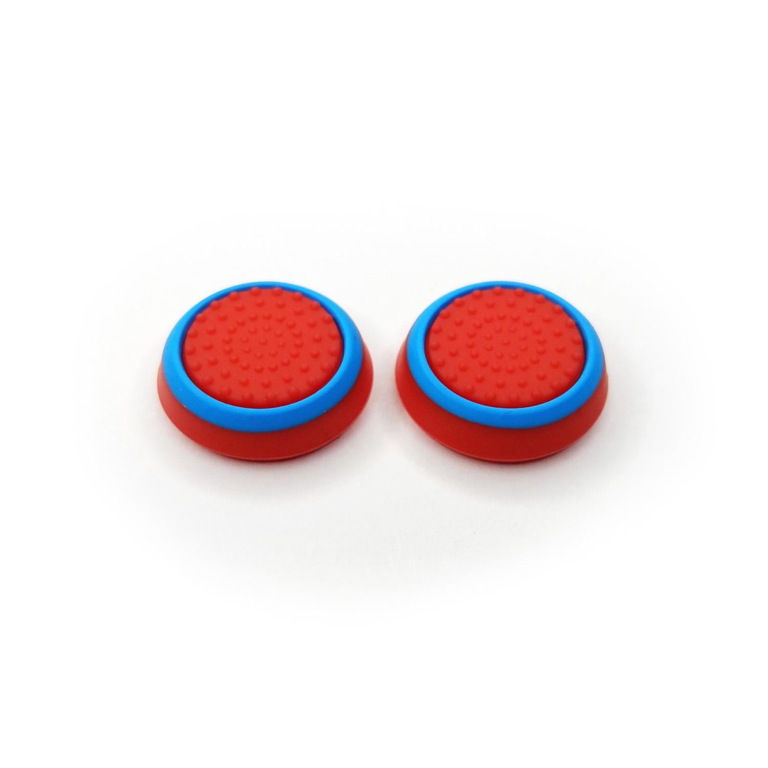 Накладки силіконові на стіки PS5/Xbox Red/Blue (48853)