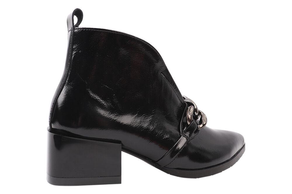 Ботильйони жіночі Marko Rossi зі шкіри на підборах р. 38 Чорний (121-21DH) - фото 4 Ботильйони жіночі Marko Rossi зі шкіри на підборах р. 38 Чорний (121-21DH) - фото 4