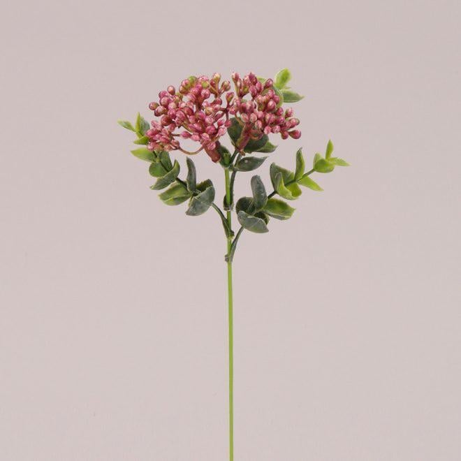 Веточка декоративная с розовым цветом Flora 12 шт. (73193)